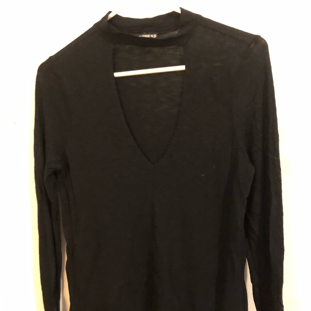 Express Top with Cutout Neck